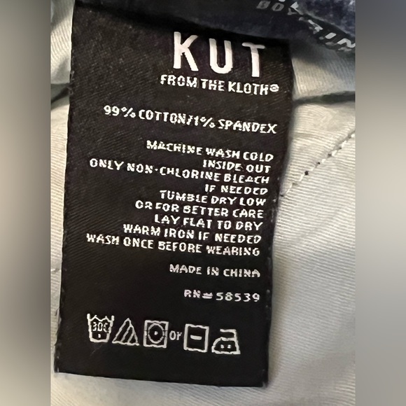 KUT From the Kloth Catherine Boyfriend —Straight Leg Cuff Cropped Jean - Picture 13 of 14